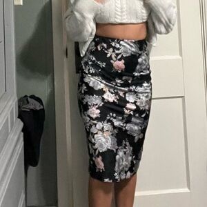 Floral Midi Skirt